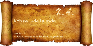 Kobza Adelgunda névjegykártya